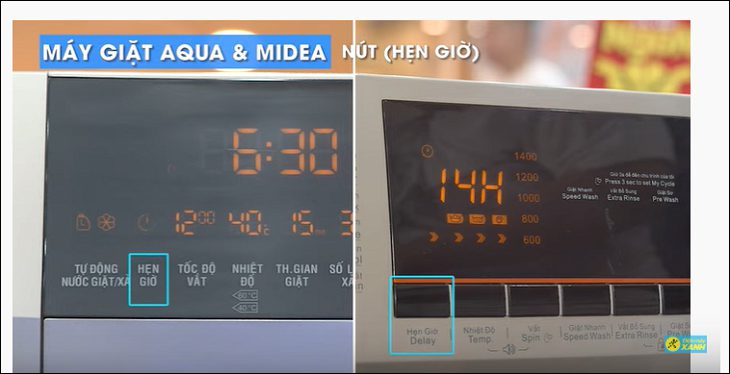 Máy giặt có nút bấm/vặn hẹn giờ bị hư