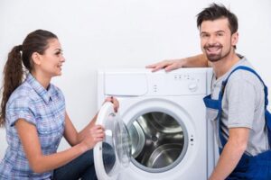 máy giặt LG không mở được cửa