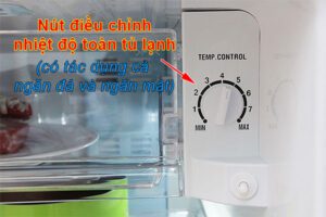 Cách điều chỉnh nhiệt độ tủ lạnh đúng cách với các nút