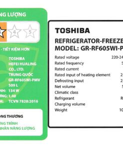 Tu Lanh Toshiba Inverter 509 Lit Gr Rf605wi Pmv06 Mg 6