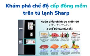 Tìm hiểu về ngăn đông mềm trên tủ lạnh Sharp