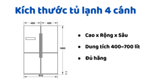 Kich Thuoc Tu Lanh 4 Canh