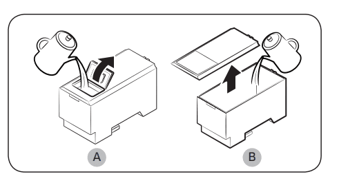 Mở Nắp Trước (a) Của Nắp Hoặc Toàn Bộ Nắp (b) Và đổ Nước Vào Bình.