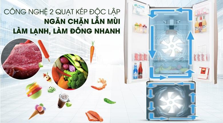 Review khả năng làm lạnh tủ lạnh Hitachi với công nghệ 2 quạt kép