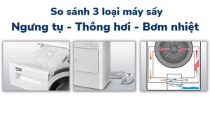 so sánh các loại máy sấy quần áo