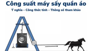 công suất máy sấy quần áo