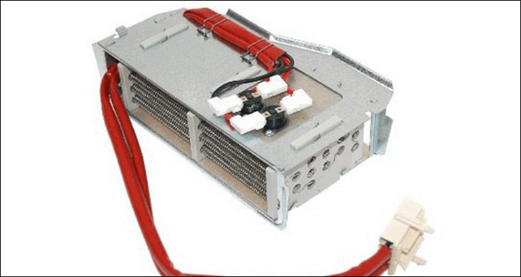 dây mai so bị đứt khiến máy sấy không thể nóng