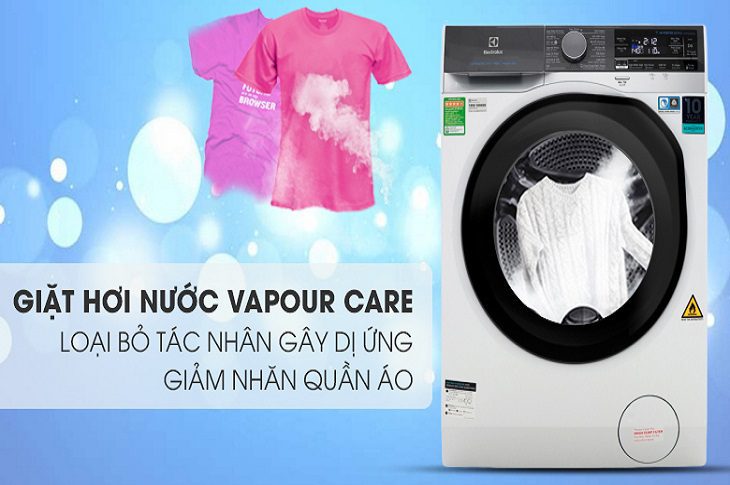 Công nghệ giặt hơi nước Vapour Care diệt vi khuẩn Công nghệ giặt hơi nước Vapour Care diệt vi khuẩn