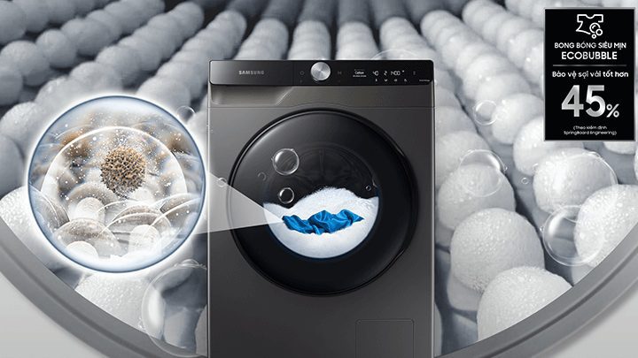 Máy giặt sấy thông minh AI Ecobubble™ 12kg (WD12TP34DSX) gray | Samsung VN
