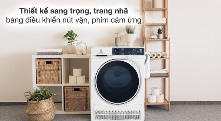 Máy sấy ngưng tụ Electrolux 8 kg EDC804P5WB Máy sấy ngưng tụ Electrolux 8 kg EDC804P5WB