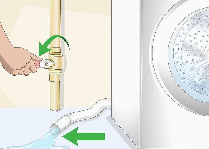 xả nước máy giặt