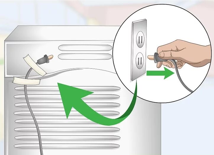 rút phích cắm máy sấy