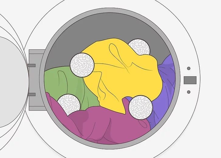 Bước 4: Thêm 3 hoặc 4 bóng sấy rồi khởi động máy sấy