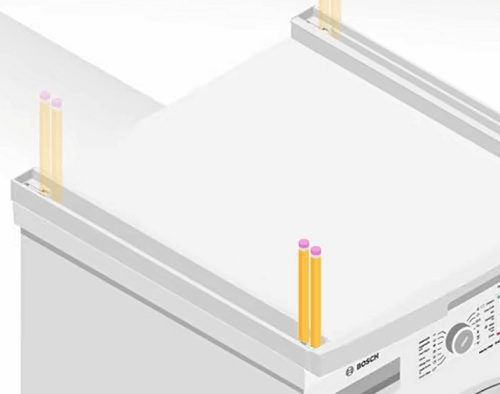 đánh dấu các lỗ khoan theo các vị trí đã đặt giá