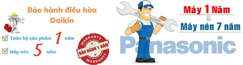 So sánh về chế độ bảo hành điều hòa Daikin và Panasonic