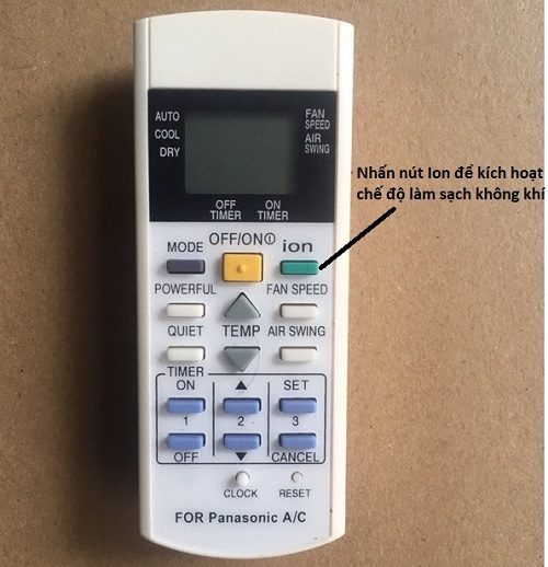 Chế độ làm sạch không khí/E-ion