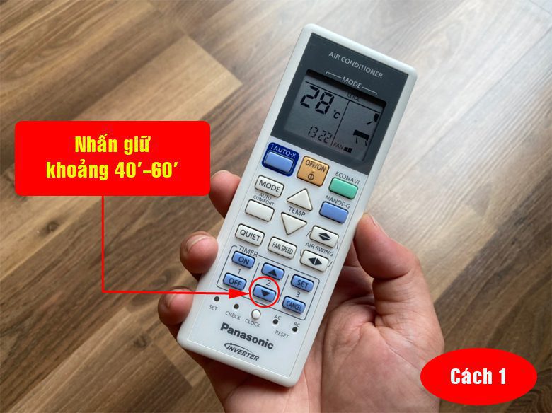 chuyển độ f sang độ c điều hòa Panasonic