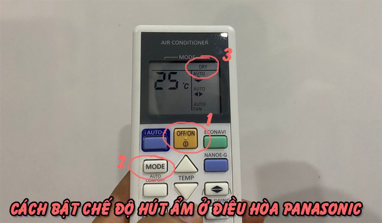 Hướng dẫn sử dụng chế độ dry của điều hòa Panasonic