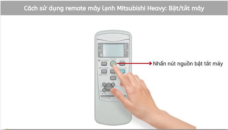 remote máy lạnh Mitsubishi Heavy 1