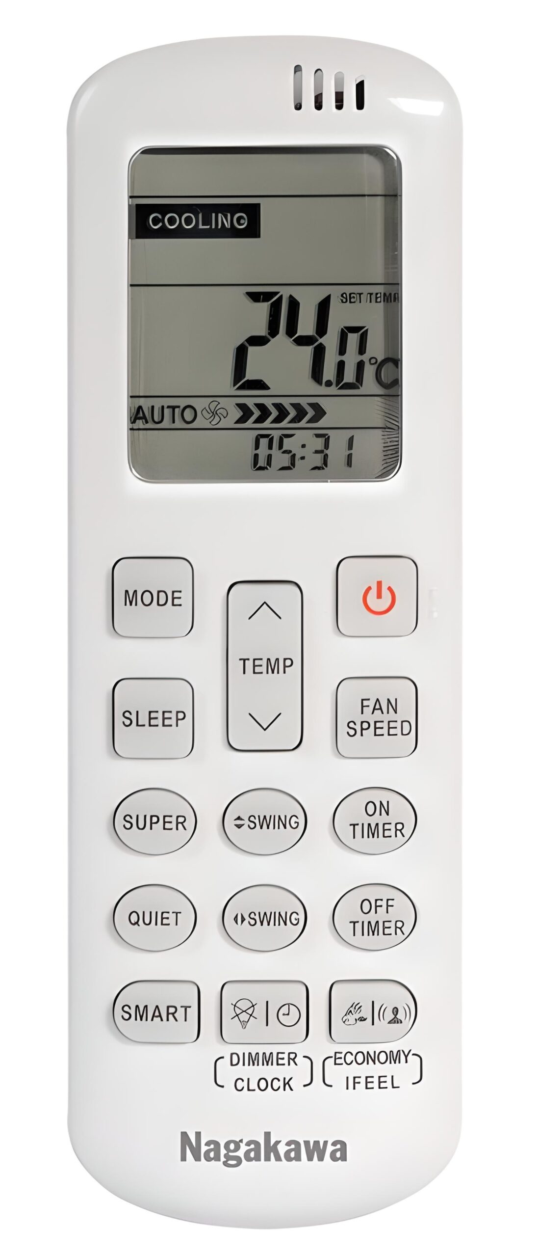 Điều khiển điều hòa Nagakawa (Model Mới)