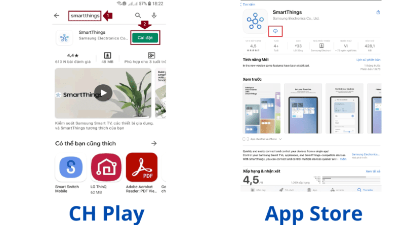 Các bước kết nối điều hoà Samsung với điện thoại