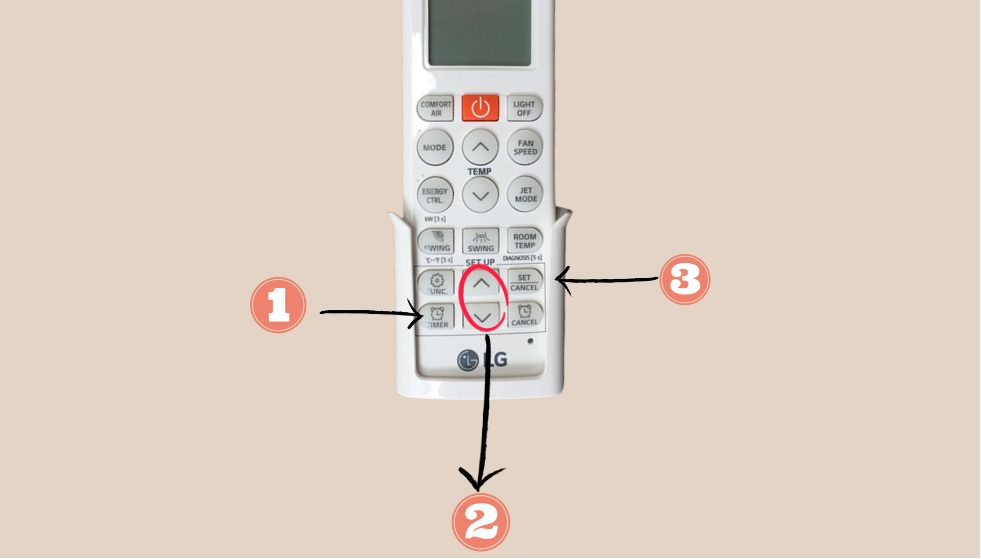 Cách hẹn giờ điều hòa LG