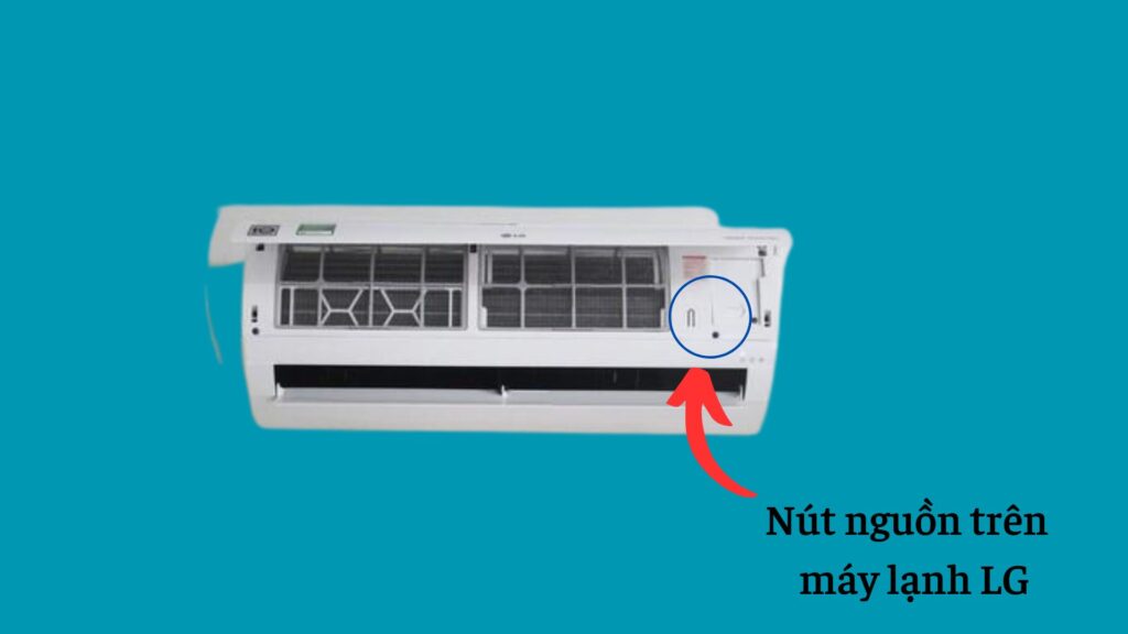 Nút nguồn trên máy lạnh LG
