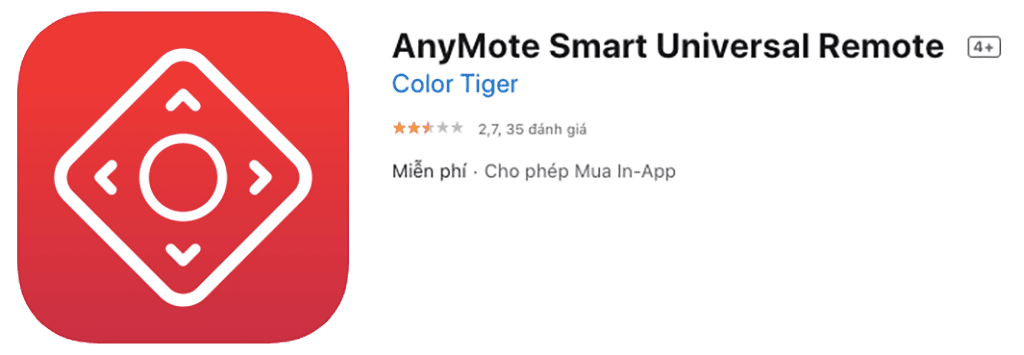 ứng dụng điều khiển điều hòa cho iPhone - Anymote