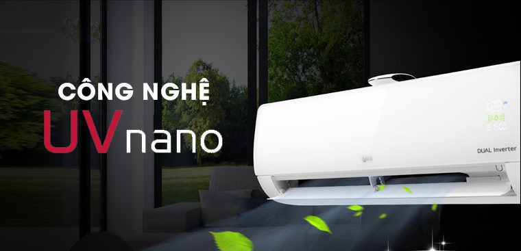 Công nghệ độc quyền UVnano trên máy lạnh LG