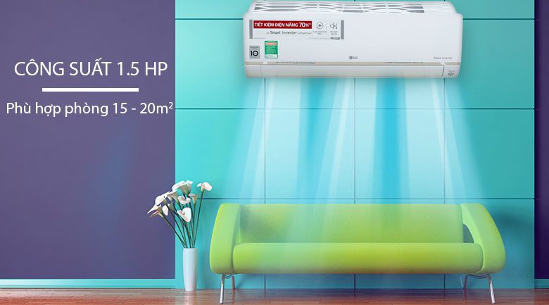 Điều hòa LG Inverter 1.5 HP V13APH, giá rẻ, chính hãng
