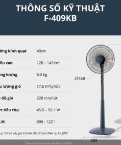 quạt cây F-409KB màu xanh