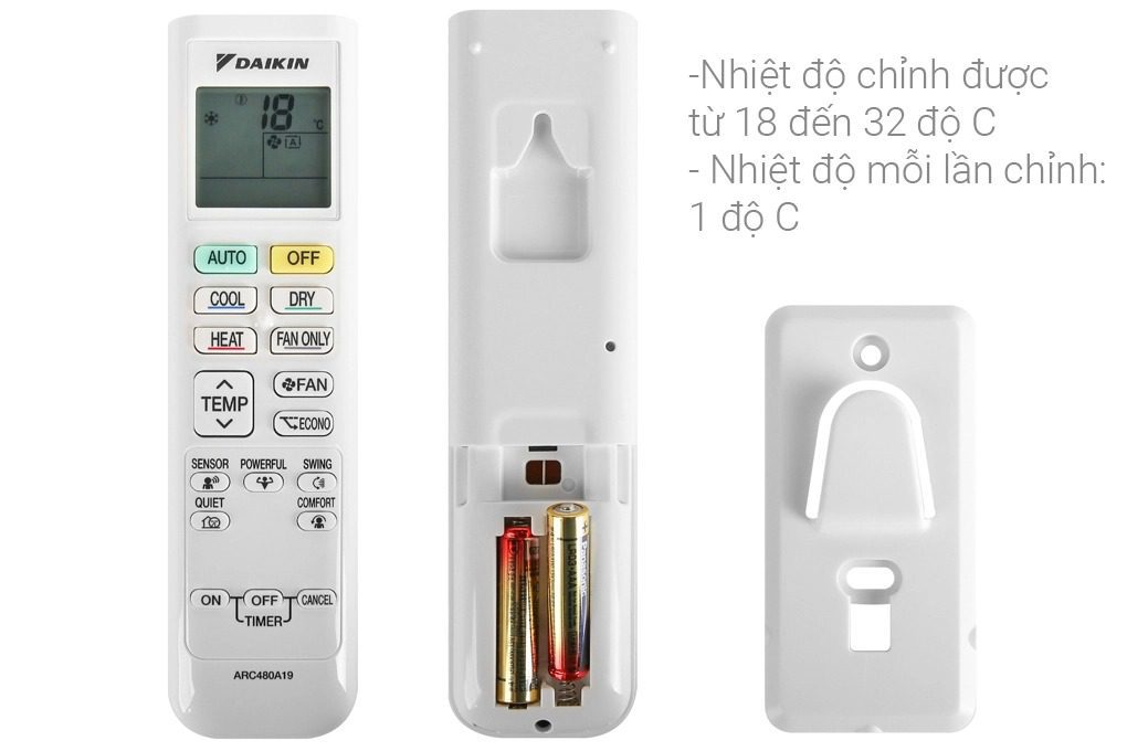 Cách sử dụng điều khiển điều hòa Đaikin [ 1-2 chiều, Inverter]