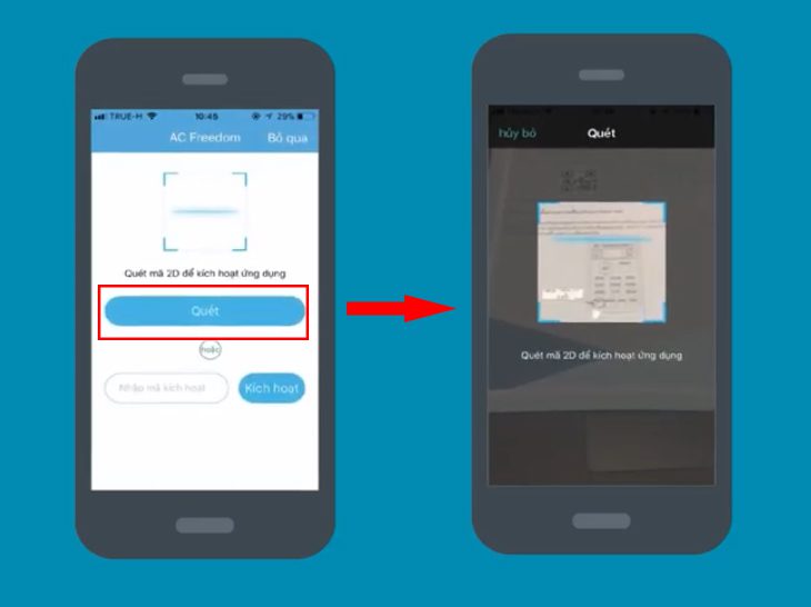 App điều khiển điều hòa Casper bằng điện thoại: cách tải, dùng Quét mã QR code