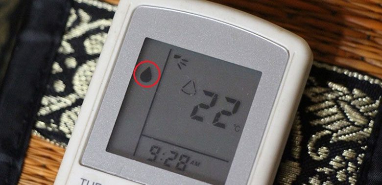 Chế độ hút ẩm, biểu tượng hình giọt nước