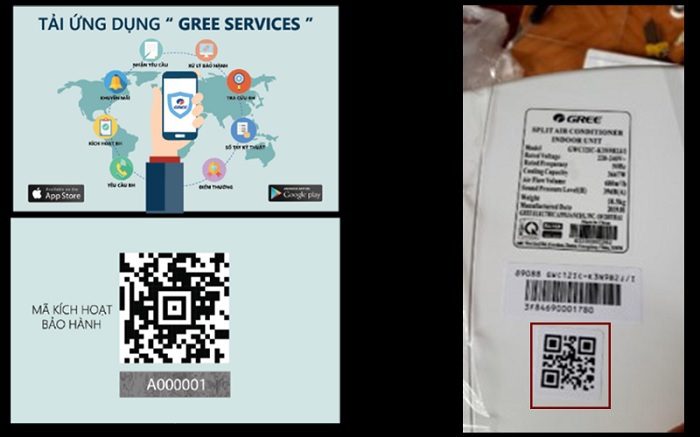 Mã kích hoạt của điều hòa Gree 