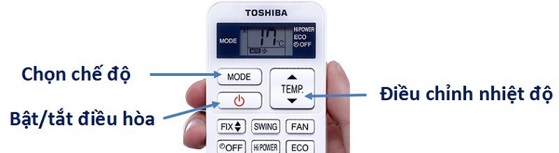 Cách bật chế độ hút ẩm của điều hoà Toshiba