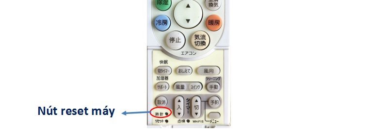 Nút reset máy lạnh Toshiba nội địa Nhật
