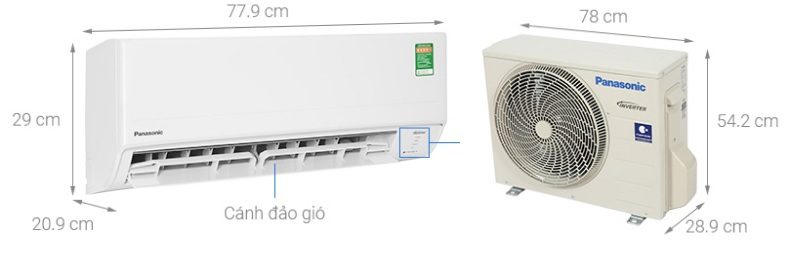 Kích thước điều hòa Panasonic 18000BTU CU/CS-WPU18XKH-8