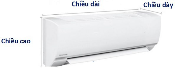 Kích thước mặt lạnh điều hòa