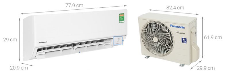 Kích thước điều hòa Panasonic 18000 BTU CU/CS-PU18XKH-8M