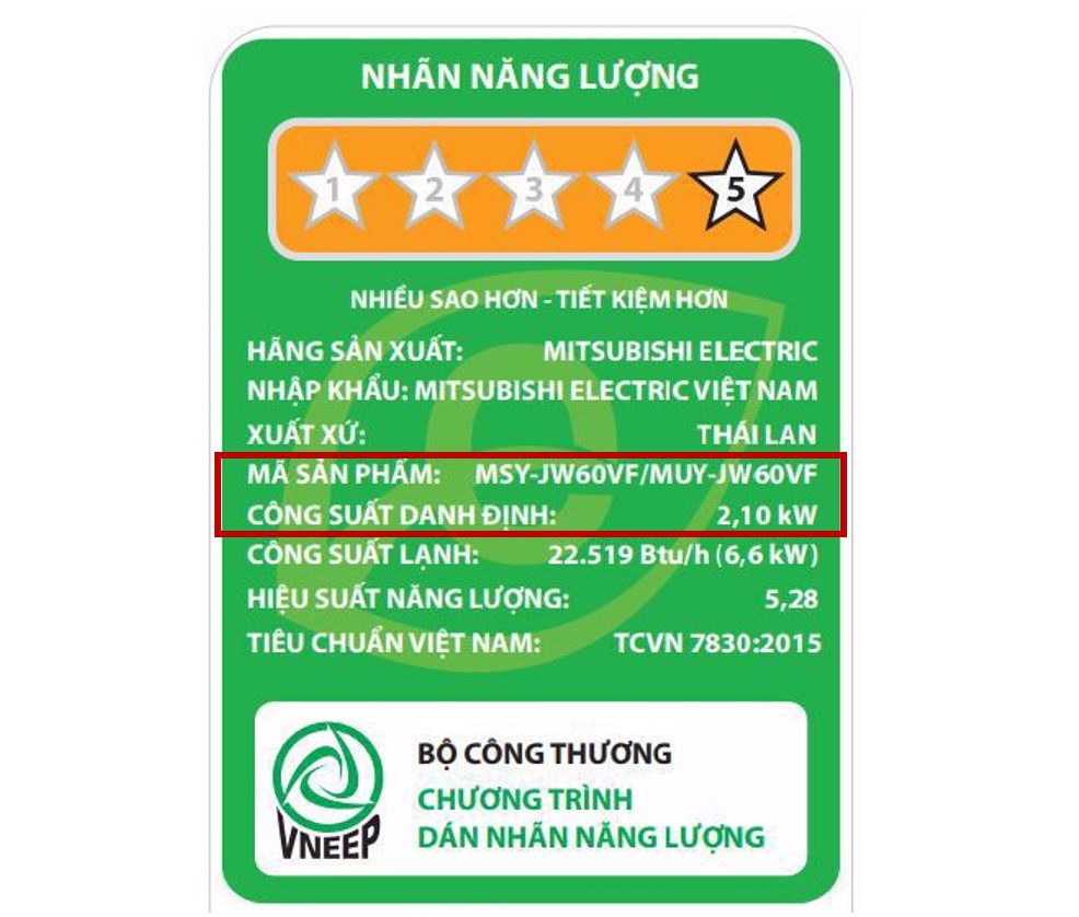 Công Suất Tiêu Thụ Của điều Hoà Mitsubishi 24000