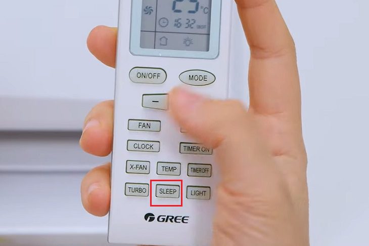 Chỉnh chế độ ngủ/Sleep trên điều hòa Gree