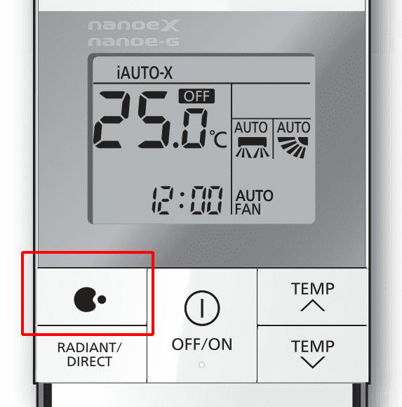 nút khử mùi trên điều hòa panasonic