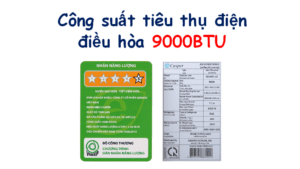 Công suất điều hòa 9000BTU
