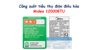 Công suất điều hòa Midea 12000BTU