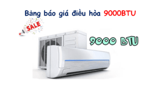 Bảng báo gía điều hòa 9000BTU