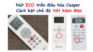 Vai trò nút ECO trên điều hòa Casper: Bật chế độ tiết kiệm điện