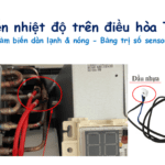 Cảm biến nhiệt máy lạnh Toshiba: Trị số sensor dàn nóng & lạnh