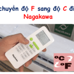 Cách chuyển độ F sang độ C điều hòa Nagakawa trên remote