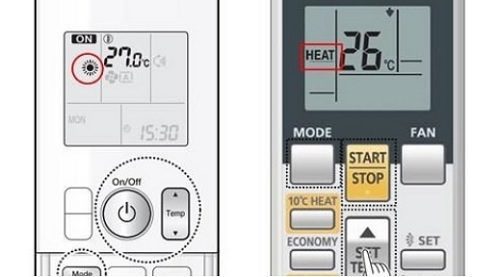 Chọn không đúng chế độ sưởi ấm